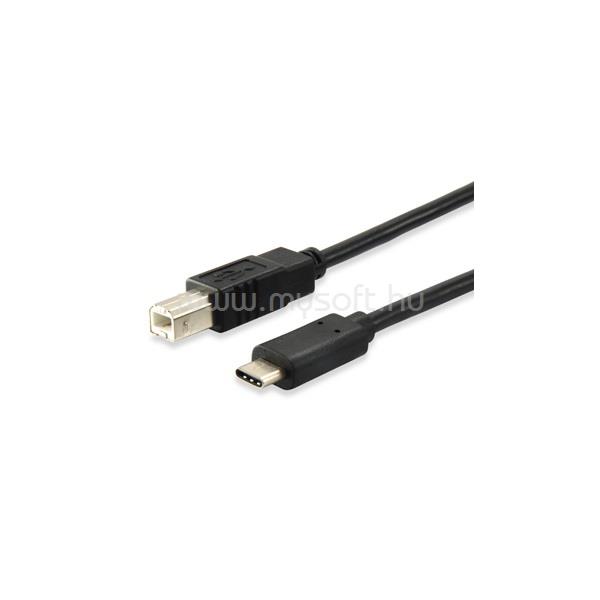 EQUIP Átalakító Kábel - 12888207 (USB-C -> USB-B 2.0 kábel, apa/apa, 1m)