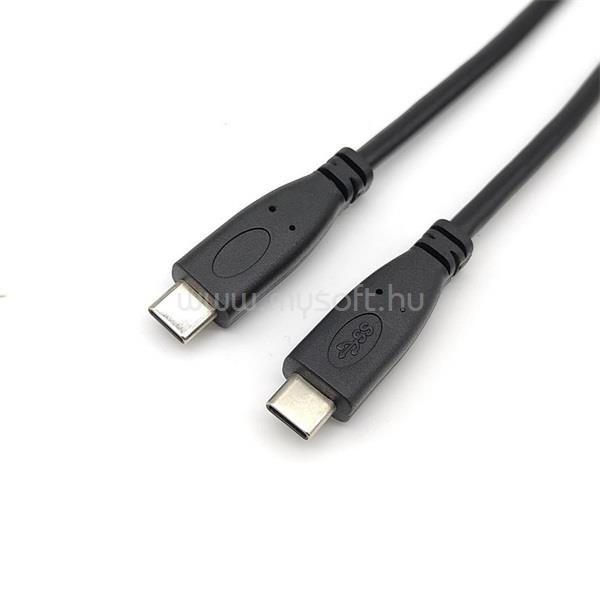 EQUIP Átalakító Kábel - 12888307 (USB-C2.0 to USB-C, apa/apa, fekete, 1m)