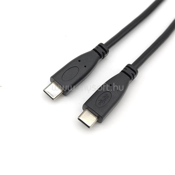 EQUIP Átalakító Kábel - 128887 (USB-C2.0 to USB-C, apa/apa, fekete, 2m)