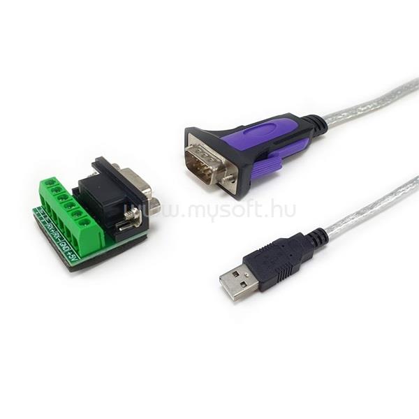 EQUIP Átalakító Kábel - 133387 (USB3.0 to Serial RS-422/485 DB9)