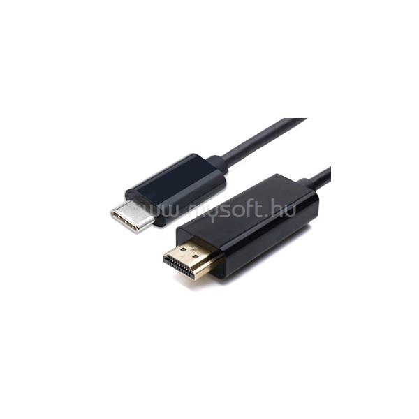 EQUIP Átalakító Kábel - 133466 (USB-C -> HDMI kábel, apa/apa, 1,8m)