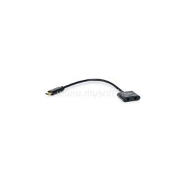 EQUIP Átalakító Kábel - 133469 (USB-C - 2x 3,5 mm jack, DAC, 15 cm,  fekete) EQUIP_133469 small