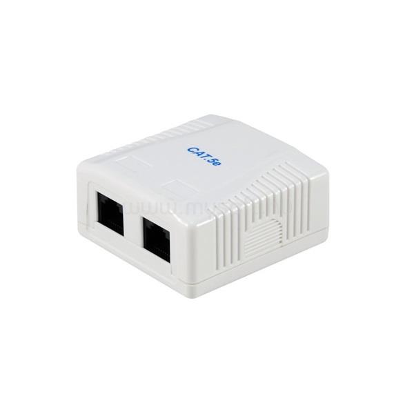EQUIP Fali doboz - 235114 (2 port, Cat5e, UTP, fehér)