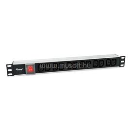 EQUIP Hálózati Elosztó - 333318 (Schuko, 12x C13, Rack 1U, 1,8m kábel, fekete) EQUIP_333318 small