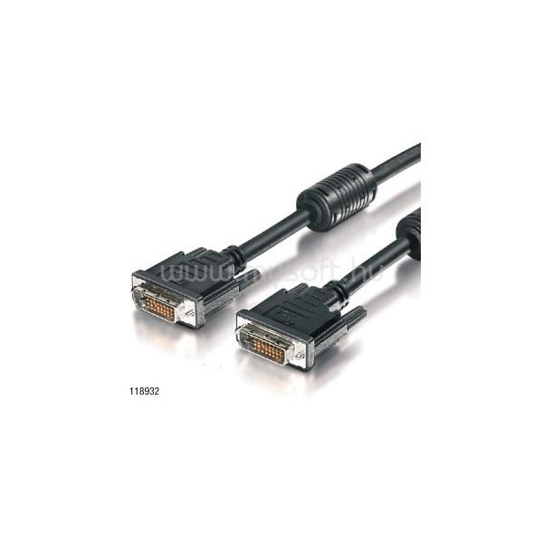 EQUIP Kábel - 118935 (DVI-D Dual Link kábel, apa/apa, 5m)