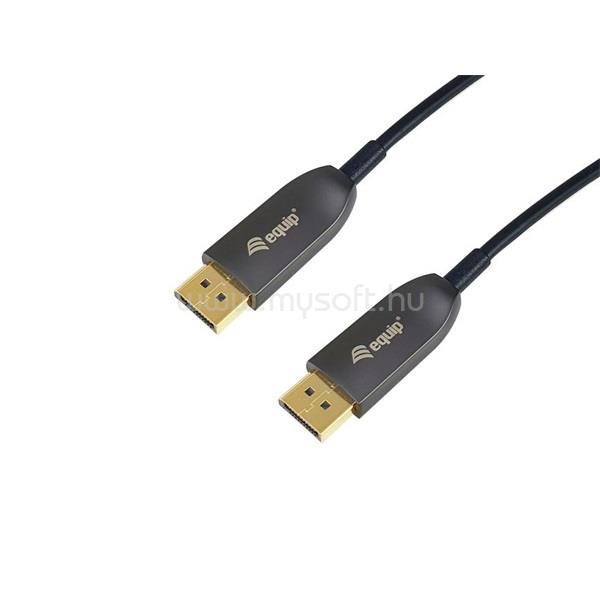 EQUIP Kábel - 119441 (Aktív, DisplayPort 1.4, apa/apa, 8K/60Hz, HDCP/HDR/DSC/MST, aranyozott, 15m)