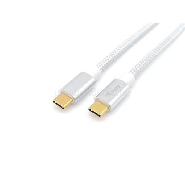 EQUIP Kábel - 128355 (USB-C 3.2 Gen2 to USB-C, apa/apa, PD:100W, fehér, 0,5m)