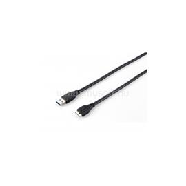 EQUIP Kábel - 128397 (USB3.0, A-microB 10pin kábel, apa/apa, duplán árnyékolt, 2m) EQUIP_128397 small