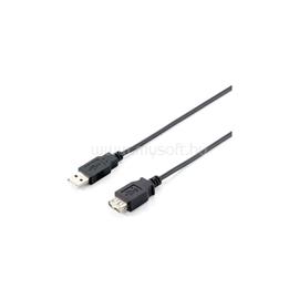 EQUIP Kábel - 128851 (USB2.0, A-A hosszabbítókábel, apa/anya, duplán árnyékolt, 3m) EQUIP_128851 small