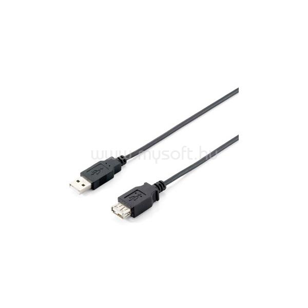 EQUIP Kábel - 128852 (USB2.0, A-A hosszabbítókábel, apa/anya, duplán árnyékolt, 5m)