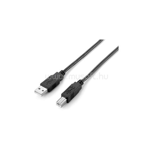 EQUIP Kábel - 128860 (USB2.0, A-B nyomtató kábel, apa/apa, duplán árnyékolt, 1,8m)