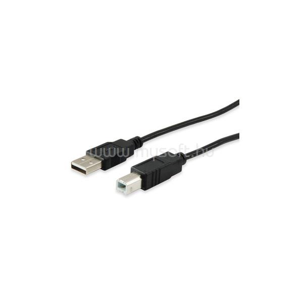 EQUIP Kábel - 128863 (USB2.0, A-B nyomtató kábel, apa/apa, duplán árnyékolt, 1m)
