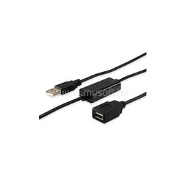 EQUIP Kábel - 133311 (Aktív, USB2.0, A-A hosszabbítókábel, apa/anya, duplán árnyékolt, 15m) EQUIP_133311 small