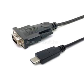 EQUIP Kábel - 133392 (USB-C to Serial (DB9), fekete, 1,5m) EQUIP_133392 small