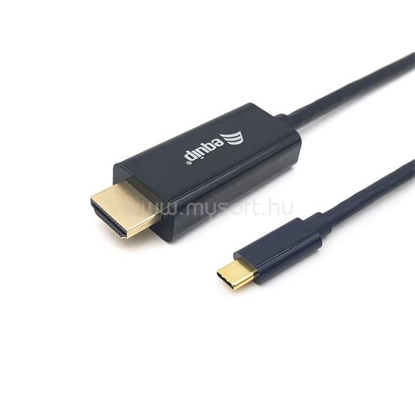 EQUIP Kábel - 133411 (USB-C to HDMI, apa/apa, 4K/30Hz, műanyag burkolat, 1m)