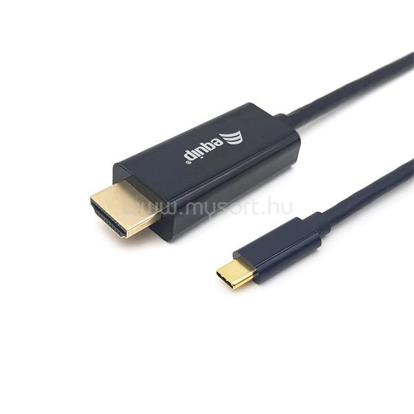 EQUIP Kábel - 133412 (USB-C to HDMI, apa/apa, 4K/30Hz, műanyag burkolat, 2m)