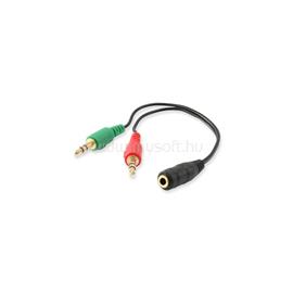 EQUIP kábel - 147942 (Audio elosztó, 3,5mm Jack, 1x bemenet, 2x kimenet, fekete, 13cm) EQUIP_147942 small