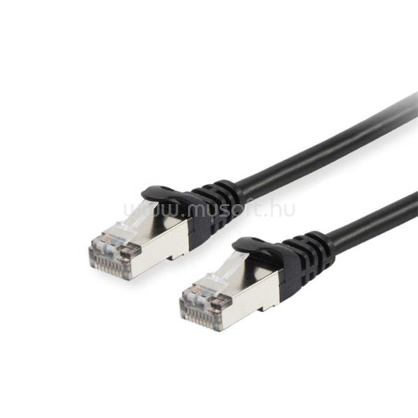 EQUIP Kábel - 606104 (S/FTP patch kábel, CAT6A, fekete, 2m)