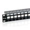 EQUIP Keystone Patch Panel - 769124 (24 port, Cat6, 1U, árnyékolatlan, fekete) EQUIP_769224 small