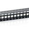 EQUIP Keystone Patch Panel - 769124 (24 port, Cat6, 1U, árnyékolatlan, fekete) EQUIP_769224 small