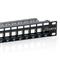 EQUIP Keystone Patch Panel - 769124 (24 port, Cat6, 1U, árnyékolatlan, fekete) EQUIP_769224 small