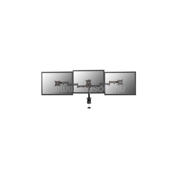 EQUIP Monitor Asztali konzol - 650116 (13"-27", 3 monitor, dönthető, forgatható, állítható magasság Max.: 8kg, fekete)