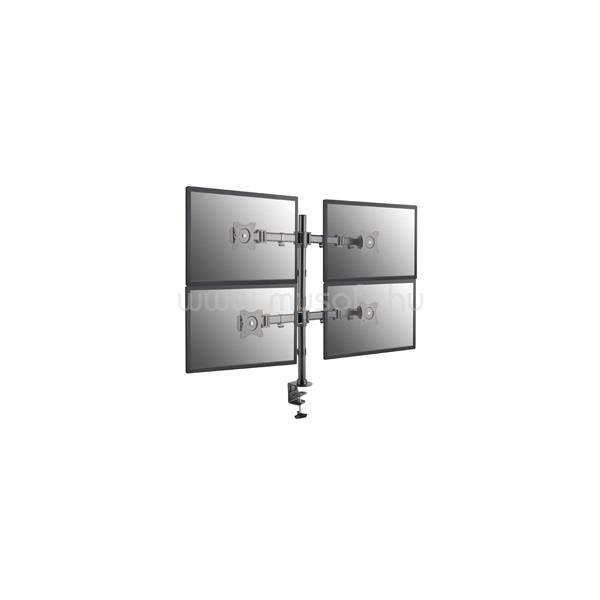 EQUIP Monitor Asztali konzol - 650117 (13"-27", 4 monitor, dönthető, forgatható, állítható magasság Max.: 8kg, fekete)