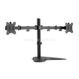 EQUIP Monitor Asztali konzol - 650123 (17"-32",2 monitor,dönthető, forgatható, Max.: 8kg, fekete) EQUIP_650123 small