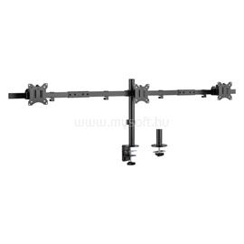 EQUIP 650158 asztali monitor konzol (13"-27", 3 monitor, dönthető, forgatható, állítható magasság Max.: 3x7kg, fekete) EQUIP_650158 small