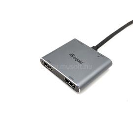 EQUIP Notebook Dokkoló - 133484 (Bemenet: USB-C, Kimenet: USB-C PD:100W/2x HDMI/VGA/USB3.0) EQUIP_133484 small