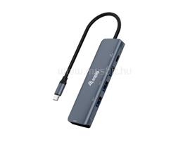 EQUIP Notebook Dokkoló - 133487 (Bemenet: USB-C, Kimenet: USB-C PD:100W/HDMI/3x USB3.0) EQUIP_133487 small