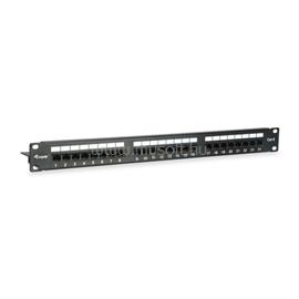 EQUIP Patch panel - 135425 (24 port, Cat6, árnyékolatlan, fekete) EQUIP_135425 small