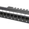 EQUIP Patch panel - 135425 (24 port, Cat6, árnyékolatlan, fekete) EQUIP_135425 small