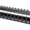 EQUIP Patch panel - 135425 (24 port, Cat6, árnyékolatlan, fekete) EQUIP_135425 small