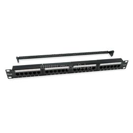 EQUIP Patch panel - 135426 (24 port, Cat6, árnyékolatlan, fekete) EQUIP_135426 small