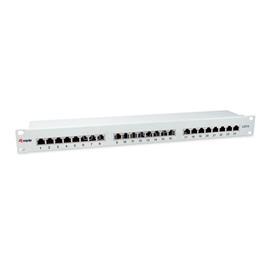EQUIP Patch Panel - 326325 (24 port, Cat6, 1U, árnyékolt, szürke) EQUIP_326325 small