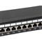 EQUIP Patch panel - 326425 (24 port, Cat6, 1U, árnyékolt, fekete) EQUIP_326425 small