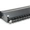 EQUIP Patch panel - 326624 (24 port, Cat6A, 1U, árnyékolt, fekete) EQUIP_326624 small