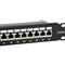 EQUIP Patch panel - 326625 (24 port, Cat6A, 1U, árnyékolt, fekete) EQUIP_326625 small