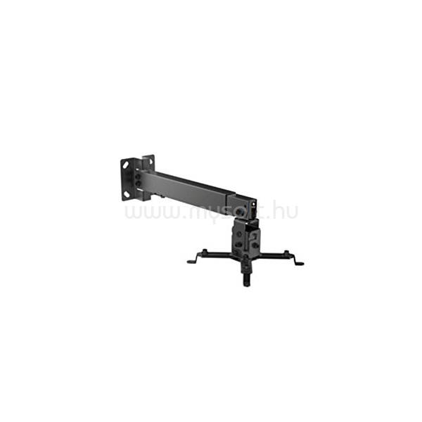 EQUIP Projektor Mennyzeti/Fali konzol - 650702 (dönthető, állítható magasság, Max.:20kg, fekete)