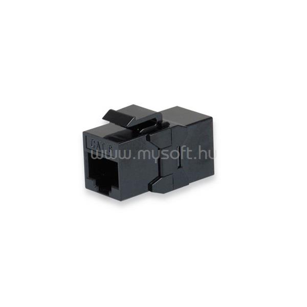 EQUIP RJ45 Keystone Toldó - 121179 (UTP, Cat6, árnyékolatlan, műanyag, fekete) 8db/csomag