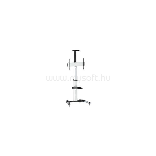 EQUIP TV/Monitor állvány - 650602 (37"-70" álló, dönthető, állítható magasság, Max.:50kg, fekete/szürke)