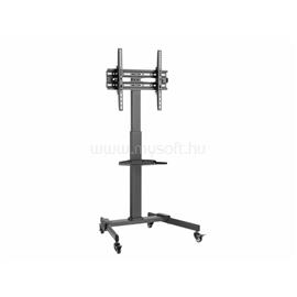 EQUIP TV/Monitor állvány - 650607 (32"-55", dönthető, állítható magasság, gurulós, Max.:35kg, fekete) EQUIP_650607 small