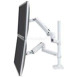 ERGOTRON LX Dual Stacking Arm, Tall Pole (white) 45-509-216 small