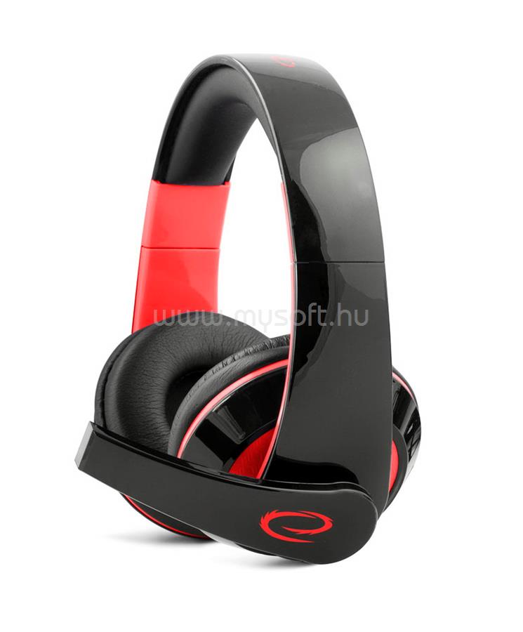 ESPERANZA Condor gamer sztereó headset (piros)