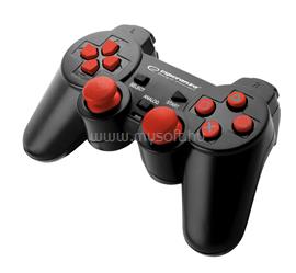 ESPERANZA Corsair Gamepad PS2/PS3/PC (fekete-piros) ESPERANZA_EGG106R small