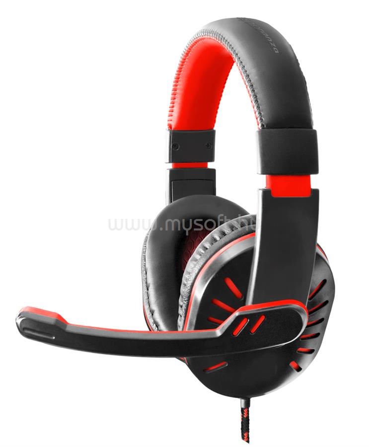 ESPERANZA Crow Gamer sztereó headset (fekete-piros)