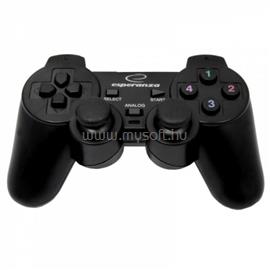 ESPERANZA EG106 VIBRATION GAMEPAD PS2/PS3/PC USB (fekete) ESPERANZA_EG106 small