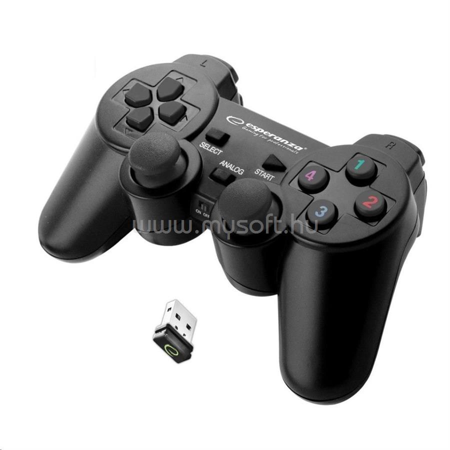 ESPERANZA EGG108K Gladiator vezeték nélküli gamepad (fekete)