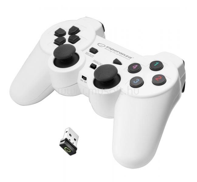 ESPERANZA EGG108W Gladiator vezeték nélküli gamepad (fehér)